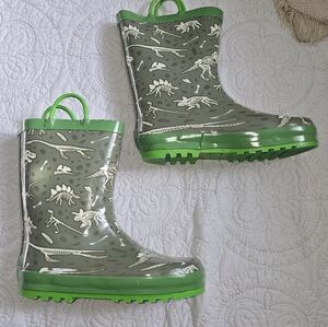 Northside Kids Glow In The Dark Dinosaur Rainboots NIB 3